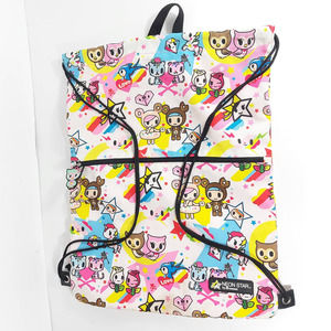 Neon Star by Tokidoki Draw String Multicolored Pink White Bag Loungefly